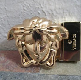 Versace Gold Clamp Style Medusa Belt Buckle!