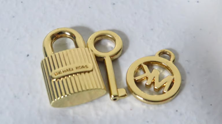 Bundle of 3 Michael Kors Key Padlock Charms!