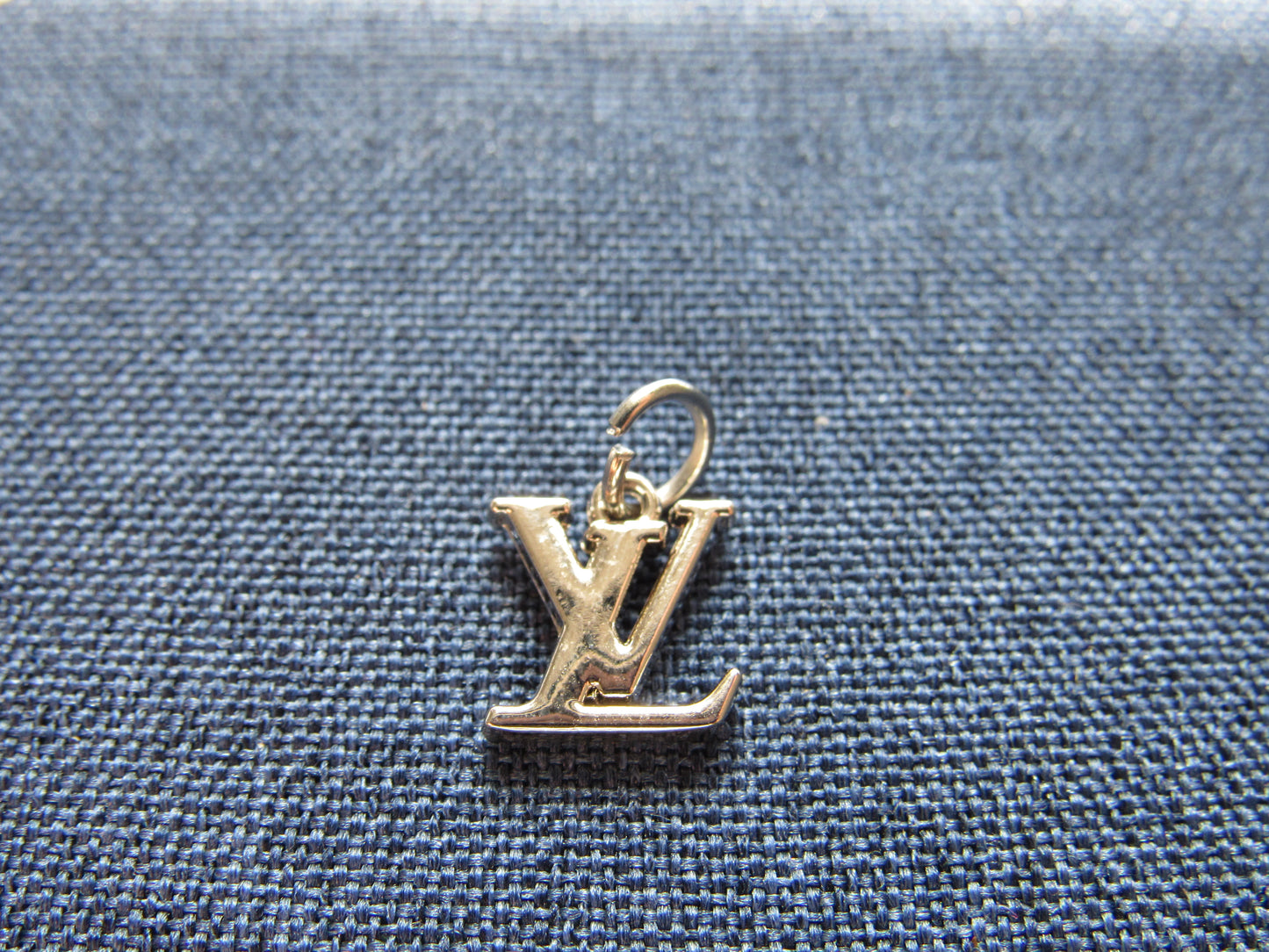 Tiny Silver LV Louis Vuitton Zipper Pull Charm